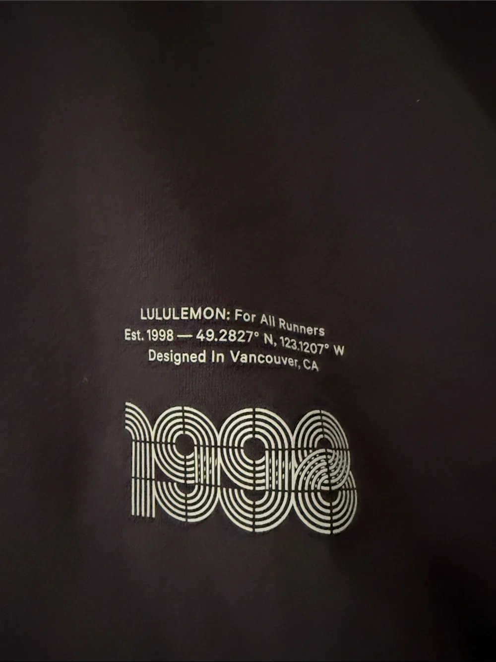 NWT lululemon athletica Black Graphic Hoodie - Picture 2 of 6